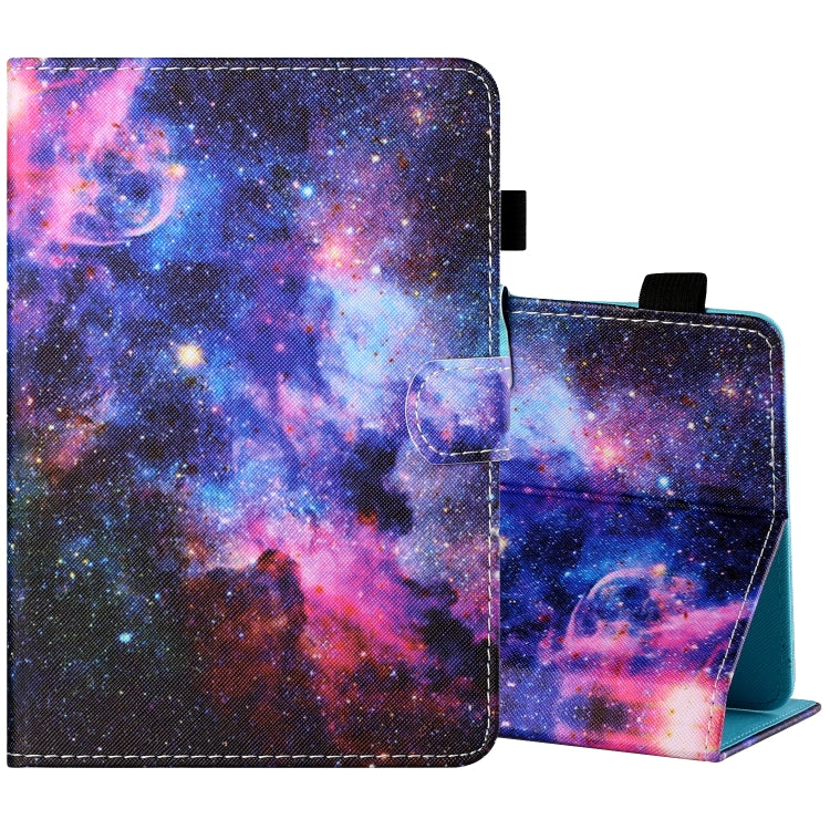 Filo da cucito Custodia in pelle piatta verniciata orizzontale con copri penna e striscia antiscivolo e slot per schede e supporto, For 7 inch Tablet PC Universal, For 8 inch Tablet PC Universal