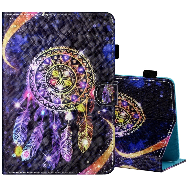 Filo da cucito Custodia in pelle piatta verniciata orizzontale con copri penna e striscia antiscivolo e slot per schede e supporto, For 7 inch Tablet PC Universal, For 8 inch Tablet PC Universal