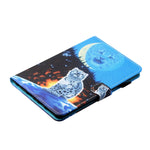 Filo da cucito Custodia in pelle piatta verniciata orizzontale con copri penna e striscia antiscivolo e slot per schede e supporto, For Amazon Kindle Fire 7 2019 / 2017 / 2015, For Samsung Galaxy Tab A 10.1 (2019) T510 / T515