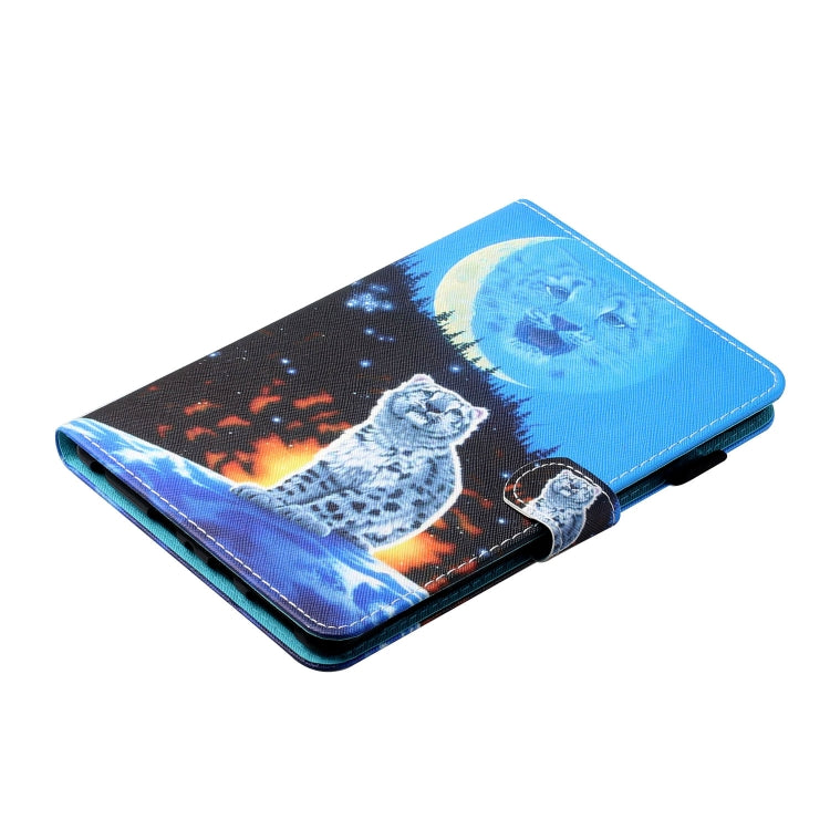Filo da cucito Custodia in pelle piatta verniciata orizzontale con copri penna e striscia antiscivolo e slot per schede e supporto, For Amazon Kindle Fire 7 2019 / 2017 / 2015, For Samsung Galaxy Tab A 10.1 (2019) T510 / T515