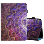 Filo da cucito Custodia in pelle piatta verniciata orizzontale con copri penna e striscia antiscivolo e slot per schede e supporto, For Amazon Kindle Fire 7 2019 / 2017 / 2015, For Samsung Galaxy Tab A 10.1 (2019) T510 / T515