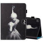 Filo da cucito Custodia in pelle piatta verniciata orizzontale con copri penna e striscia antiscivolo e slot per schede e supporto, For Amazon Kindle Fire 7 2019 / 2017 / 2015, For Samsung Galaxy Tab A 10.1 (2019) T510 / T515