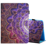 Filo da cucito Custodia in pelle piatta verniciata orizzontale con copri penna e striscia antiscivolo e slot per schede e supporto, For Amazon Kindle Fire 7 2019 / 2017 / 2015, For Samsung Galaxy Tab A 10.1 (2019) T510 / T515