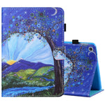 Filo da cucito Custodia in pelle piatta verniciata orizzontale con copri penna e striscia antiscivolo e slot per schede e supporto, For Amazon Kindle Fire 7 2019 / 2017 / 2015, For Samsung Galaxy Tab A 10.1 (2019) T510 / T515
