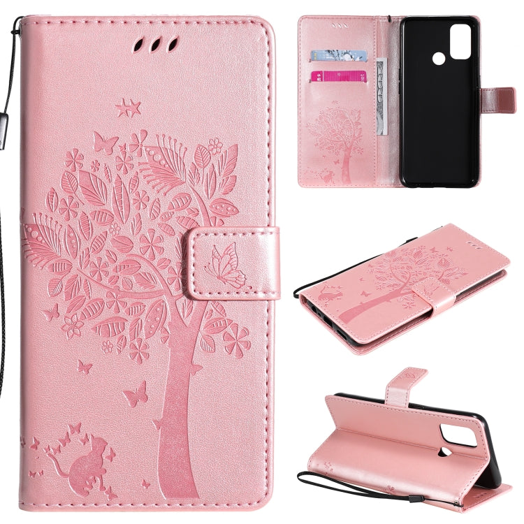 Custodia portafoglio in pelle sintetica per OPPO A32 e A53