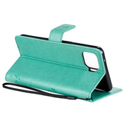 Custodia in pelle sintetica a vibrazione orizzontale con motivo ad albero e gatto con supporto e fessure per carte, portafoglio e cordino, For OPPO F17 Pro / Reno4 Lite, For Nokia 3.4