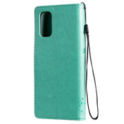 Custodia in pelle sintetica a vibrazione orizzontale con motivo ad albero e gatto con supporto e fessure per carte, portafoglio e cordino, For OPPO Realme 7 Pro, For Sony Xperia5 II