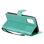 Custodia in pelle sintetica a vibrazione orizzontale con motivo ad albero e gatto con supporto e fessure per carte, portafoglio e cordino, For OPPO Realme 7 Pro, For Sony Xperia5 II