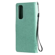 Custodia in pelle sintetica a vibrazione orizzontale con motivo ad albero e gatto con supporto e fessure per carte, portafoglio e cordino, For OPPO Reno4 Pro 4G, For OnePlus 8T