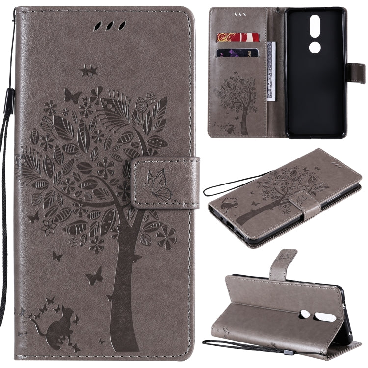 Custodia portafoglio in pelle sintetica per OPPO A32 e A53