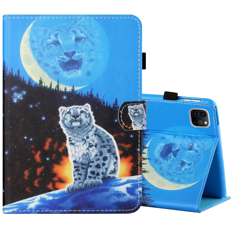 Filo da cucito Custodia in pelle piatta verniciata orizzontale con copripenna e striscia antiscivolo e slot per schede e supporto e funzione Sleep / Wake-up, For iPad Air 2022 / 2020 10.9