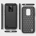Custodia in TPU in fibra di carbonio con trama spazzolata, For Motorola Moto E7 (2020), For OnePlus 9 Pro, For OnePlus 9