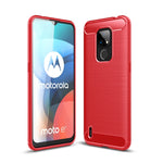 Custodia in TPU in fibra di carbonio con trama spazzolata, For Motorola Moto E7 (2020), For OnePlus 9 Pro, For OnePlus 9