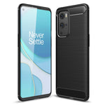 Custodia in TPU in fibra di carbonio con trama spazzolata, For Motorola Moto E7 (2020), For OnePlus 9 Pro, For OnePlus 9