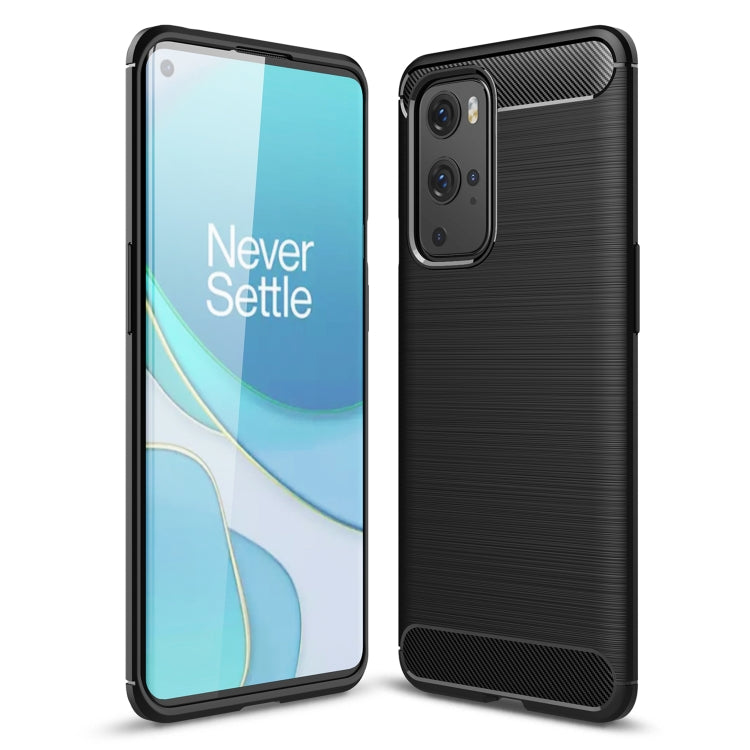 Custodia in TPU in fibra di carbonio con trama spazzolata, For Motorola Moto E7 (2020), For OnePlus 9 Pro, For OnePlus 9