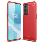 Custodia in TPU in fibra di carbonio con trama spazzolata, For Motorola Moto E7 (2020), For OnePlus 9 Pro, For OnePlus 9