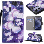 Custodia portafoglio in pelle flip per iPhone 12 e 12 Pro