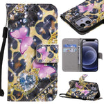 Custodia portafoglio in pelle flip per iPhone 12 e 12 Pro