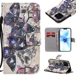 Custodia portafoglio in pelle flip per iPhone 12 e 12 Pro