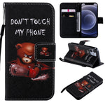 Custodia portafoglio in pelle flip per iPhone 12 Mini e 12 Pro