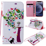 Custodia portafoglio in pelle flip per iPhone 12 Mini e 12 Pro