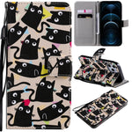 Custodia portafoglio in pelle flip per iPhone 12 Mini e 12 Pro