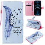 Custodia portafoglio in pelle flip per iPhone 12 Mini e 12 Pro