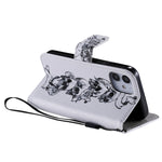 Custodia portafoglio in pelle per iPhone 12 mini con slot carte