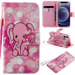 Custodia portafoglio in pelle per iPhone 12 mini con slot carte