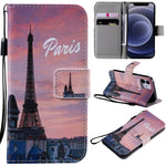 Custodia portafoglio in pelle per iPhone 12 mini con slot carte
