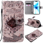 Custodia portafoglio in pelle per iPhone 12 mini con slot carte