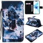 Custodia portafoglio in pelle per iPhone 12 mini con slot carte