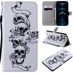 Custodia portafoglio in pelle flip per iPhone 12 Pro Max