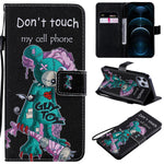 Custodia portafoglio in pelle flip per iPhone 12 Pro Max