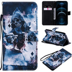 Custodia portafoglio in pelle flip per iPhone 12 Pro Max
