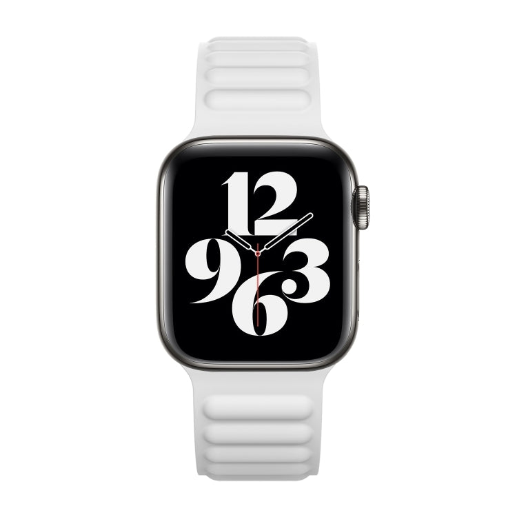 Cinturino in silicone con catena magnetica per Apple Watch Series 6 e SE e 5 e 4 40 mm / 3 e 2 e 1 38 mm, For Apple Watch Series 7 41mm / 6 & SE & 5 & 4 40mm / 3 & 2 & 1 38mm, For Apple Watch Series 8&7 41mm / SE 2&6&SE&5&4 40mm / 3&2&1 38mm