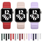 Cinturino in silicone con catena magnetica per Apple Watch Series 6 e SE e 5 e 4 40 mm / 3 e 2 e 1 38 mm, For Apple Watch Series 7 41mm / 6 & SE & 5 & 4 40mm / 3 & 2 & 1 38mm, For Apple Watch Series 8&7 41mm / SE 2&6&SE&5&4 40mm / 3&2&1 38mm