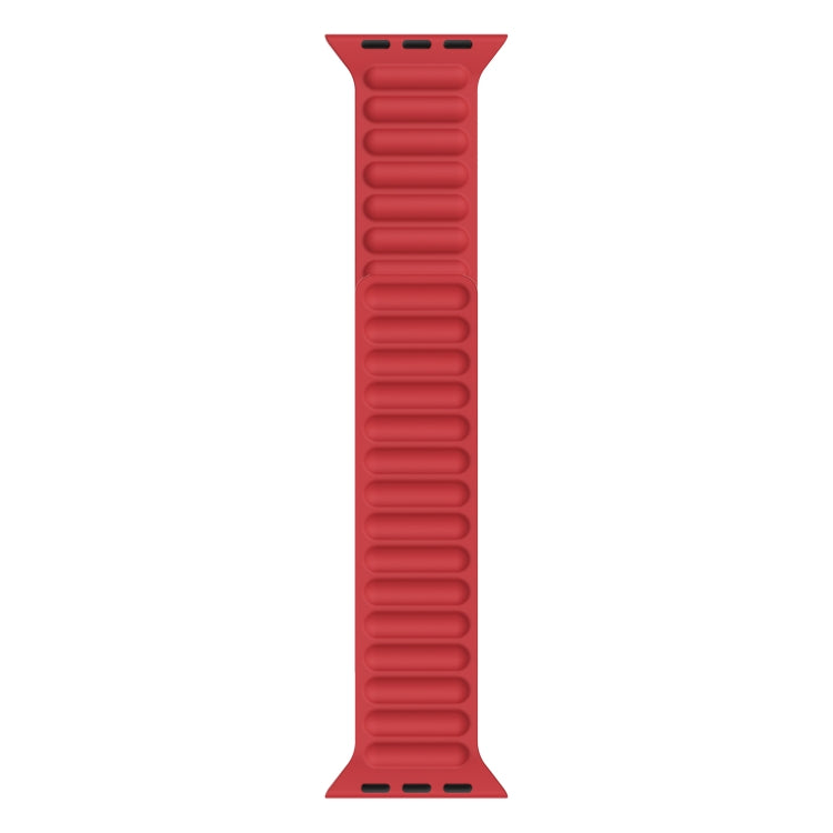 Cinturino in silicone con catena magnetica per Apple Watch Series 6 e SE e 5 e 4 44 mm / 3 e 2 e 1 42 mm, For Apple Watch Series 7 45mm / 6 & SE & 5 & 4 44mm / 3 & 2 & 1 42mm, For Apple Watch Ultra 49mm / Series 8&7 45mm / SE 2&6&SE&5&4 44mm / 3&2&1 42mm