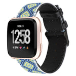 Per cinturino in vera pelle stile etnico Fitbit Versa