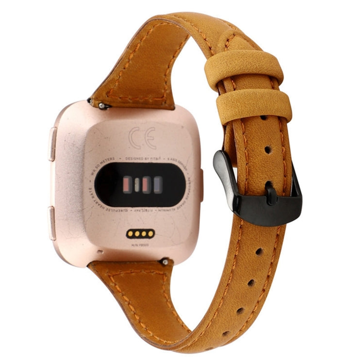 Cinturino in vera pelle per Fitbit Versa