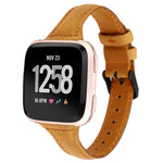 Per Fitbit Versa Razy Horse Texture cinturino in vera pelle