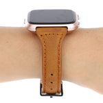 Per Fitbit Versa Razy Horse Texture cinturino in vera pelle