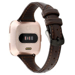 Per Fitbit Versa Razy Horse Texture cinturino in vera pelle