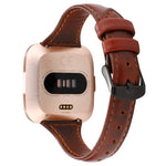 Per Fitbit Versa Razy Horse Texture cinturino in vera pelle