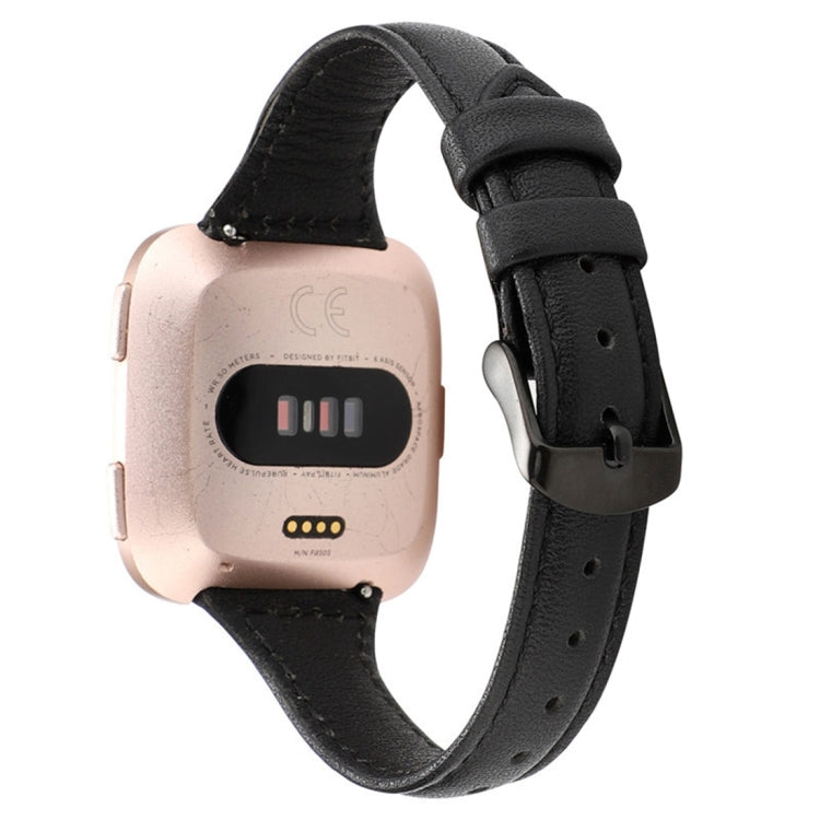 Per Fitbit Versa Razy Horse Texture cinturino in vera pelle