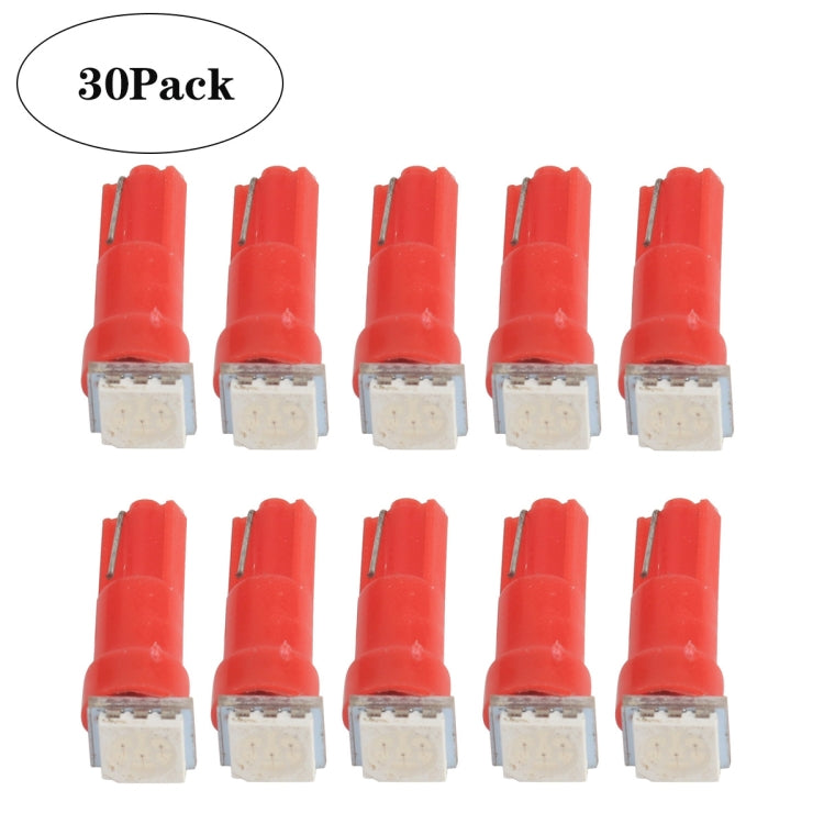 Indicatore LED per modifica auto T5 da 30 pezzi Luce rossa, A3892