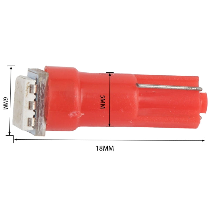 Indicatore LED per modifica auto T5 da 30 pezzi Luce rossa, A3892