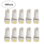 30 PCS T5 1LED SMD-5050 Indicatore LED per modifica auto Luce bianca, A3896