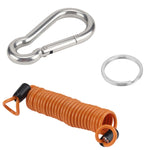Cavo a strappo per fune di sicurezza a molla per rimorchio per camper, M8 x 80mm, M10 x 100mm