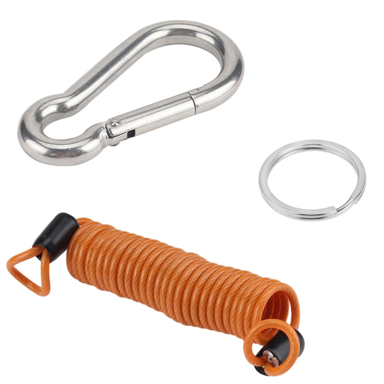Cavo a strappo per fune di sicurezza a molla per rimorchio per camper, M8 x 80mm, M10 x 100mm